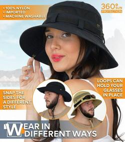 img 1 attached to Stay Cool In Style With GearTOP Sun Hat - Perfect Wide Brim Bucket Hat For Men And Women