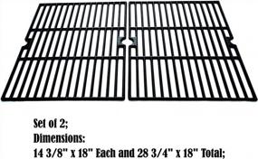 img 3 attached to Direct Store Parts DC120 Polished Porcelain Coated Cast Iron Cooking Grid Replacement For Ducane, Uniflame Gas Grill