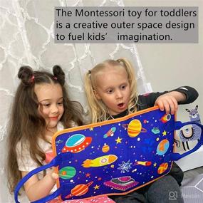 img 2 attached to 🧩 TenFans Montessori Busy Board Toys for Toddlers | Sensory Gifts for 1 2 3 4 Year Old Boys & Girls | Fine Motor Skills Learning Toys | Preschool Educational Activities | Travel-friendly