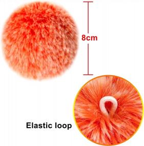 img 2 attached to 36-Piece Faux Rabbit Fur Pom Pom Balls - 18 Colors, 2 Pcs Each Color - DIY Fluffy Accessories For Hats Beanies Shoes Scarves Gloves Bags