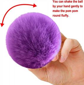 img 1 attached to 36-Piece Faux Rabbit Fur Pom Pom Balls - 18 Colors, 2 Pcs Each Color - DIY Fluffy Accessories For Hats Beanies Shoes Scarves Gloves Bags