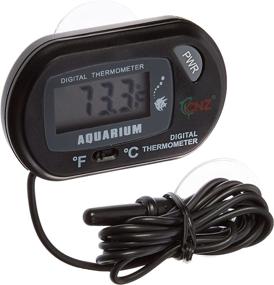 img 1 attached to 🐠 Leegoal Digital Aquarium Terrarium Fish Tank Thermometer: Accurate and Stylish in Black