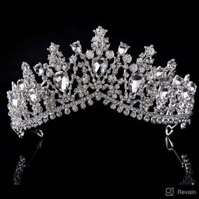 img 4 attached to 👑 Campsis Princess Birthday Rhinestone Accessories