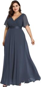 img 4 attached to Alisapan Empire Elegant Bridesmaid Dresses Women's Clothing via Dresses