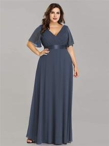 img 1 attached to Alisapan Empire Elegant Bridesmaid Dresses Women's Clothing via Dresses