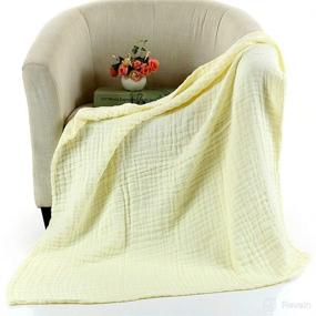 img 4 attached to Cotton Blanket，Muslin Newborn Fashion Towels