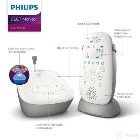 img 2 attached to 📻 Philips Avent SCD730/86 Dect Audio Baby Monitor with Starry Night Projector