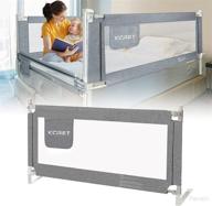 🛌 upgraded kcret bed rail for toddlers - infants safety guardrail with breathable fabric for twin, double, full-size queen & king mattress (78.7"×30", gray) logo