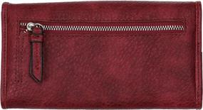 img 3 attached to 👜 Mahogany Women's Handbag & Wallet Set - Lady Conceal Tri Fold Design