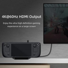 img 1 attached to Mcbazel 6-In-1 Steam Deck Docking Station With HDMI 2.0 4K@60Hz, 1000Mbps Ethernet, 3 USB 3.0 Ports, PD Fast Charging For Switch/Switch OLED