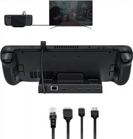 img 4 attached to Mcbazel 6-In-1 Steam Deck Docking Station With HDMI 2.0 4K@60Hz, 1000Mbps Ethernet, 3 USB 3.0 Ports, PD Fast Charging For Switch/Switch OLED
