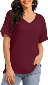 img 4 attached to Women'S Sweatshirt With Pockets: Casual Tunic Tops For Long Sleeve Comfort