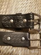img 1 attached to 🎨 Artisan Handwoven Belt in Genuine Bridle Leather - Premium Extra Men's Accessories review by Derek Faseworld