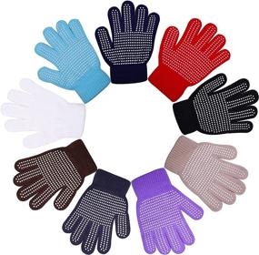 img 2 attached to 🧤 Motarto Winter Stretchy Anti-slip Gloves - Cold Weather Girls' Accessories