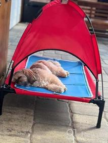 img 5 attached to Охлаждающий коврик для собак Green Pet Shop Medium - охлаждающая подставка для собак и кошек, активируемая давлением, идеально подходит для 21-45 фунтов. Домашние животные - безопасный и нетоксичный гель, не требующий воды