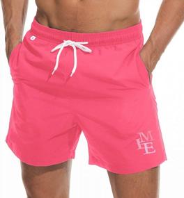 img 4 attached to Stay Comfy And Stylish On The Beach With Vxsvxm Men'S Quick-Dry Swim Trunks With Pockets And Mesh Lining