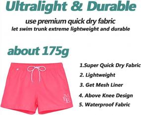 img 1 attached to Stay Comfy And Stylish On The Beach With Vxsvxm Men'S Quick-Dry Swim Trunks With Pockets And Mesh Lining