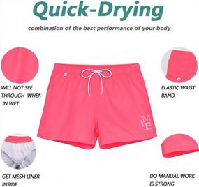 img 2 attached to Stay Comfy And Stylish On The Beach With Vxsvxm Men'S Quick-Dry Swim Trunks With Pockets And Mesh Lining
