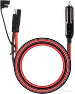 ⚡️ 10ft sae battery charger cable with 12v cigarette lighter plug - 14awg extension charging cable, sae quick release adapter, 15a fuse, and led light logo