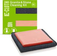 🧽 e-cloth granite &amp; stone cleaning kit: premium microfiber cloth set for sparkling granite, marble &amp; stone countertops – 100 wash guarantee! logo