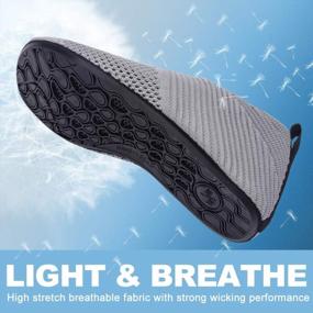 img 2 attached to Stay Comfy And Protected With ANLUKE Mens And Womens Water Shoes For Outdoor Activities