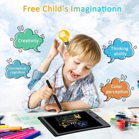 img 2 attached to Fun & Educational LCD Drawing Tablet For Kids - Perfect For Art & Learning At Home & School