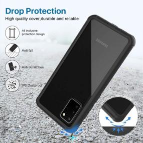 img 1 attached to BEBEN Designed For Samsung Galaxy S20 Case, Full-Body Dual Layer Bumper Case Without Built-In Screen Protector, Heavy Drop Protection Shock Absorption Dustproof Cover For S20 6.2" - Black