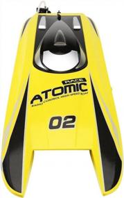 img 3 attached to Experience The Thrill Of Speed With FunTech RC Boat - Powerful 40+ Mph Brushless Motor And 28" Length