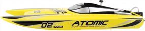 img 1 attached to Experience The Thrill Of Speed With FunTech RC Boat - Powerful 40+ Mph Brushless Motor And 28" Length