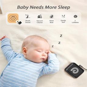 img 1 attached to 🔊 Dreamegg White Noise Sound Machine for Adults - 21 Natural Soothing Sounds, Baby Shushing, Lullabies, Rain & Ocean, Timer/Continuous, Compact Sleep Machine for Adults