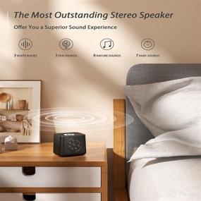 img 2 attached to 🔊 Dreamegg White Noise Sound Machine for Adults - 21 Natural Soothing Sounds, Baby Shushing, Lullabies, Rain & Ocean, Timer/Continuous, Compact Sleep Machine for Adults