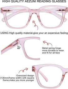 img 1 attached to AEZUNI Reading Glasses Durable Reader Vision Care via Reading Glasses