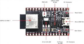 img 3 attached to ESP32-C3-DevKitM-1 макетная плата ESP32-C3-MINI-1 WiFi + BT LE модуль ESP32-C3FN4 Core 4MB Flash