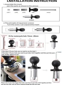 img 1 attached to 📱 Securely Mount and Hold Your Phone on Motorcycle Fork Stem Holes (13mm-20mm)