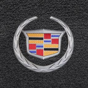 img 2 attached to 🔲 Black Ultimat Floor Mats for Cadillac SRX 2012-2016 - Featuring Crest &amp; Wreath Logo