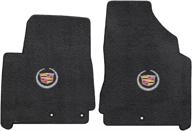 🔲 black ultimat floor mats for cadillac srx 2012-2016 - featuring crest &amp; wreath logo logo