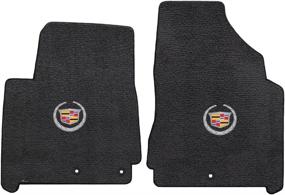 img 4 attached to 🔲 Black Ultimat Floor Mats for Cadillac SRX 2012-2016 - Featuring Crest &amp; Wreath Logo