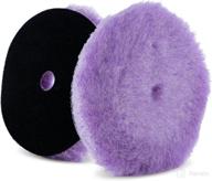 🟣 lake country 6.25-inch purple foamed-wool buffing and polishing pad logo