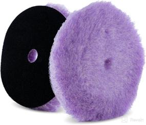 img 4 attached to 🟣 Lake Country 6.25-inch Purple Foamed-Wool Buffing and Polishing Pad