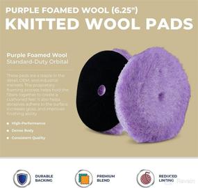 img 3 attached to 🟣 Lake Country 6.25-inch Purple Foamed-Wool Buffing and Polishing Pad