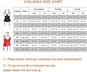 img 1 attached to Revamp Your Style With Vaslanda Women'S Steampunk Corset Vest - Perfect Gothic Bustier Top With Faux Leather Waist Cincher