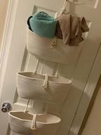img 1 attached to OrganiHaus Hanging Wall Baskets For Efficient Storage And Organization - Perfect For Bathrooms, Nurseries, And Over-The-Door Use review by Billy Mariner