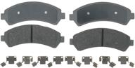 acdelco silver 14d726ch ceramic front disc brake pad set with included hardware логотип