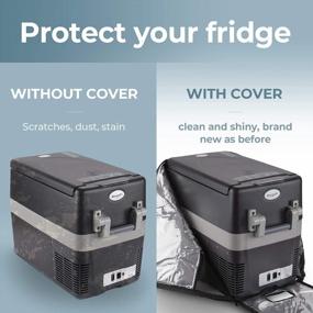 img 2 attached to BougeRV 42 Quart Insulated Protective Cover, 12 Volt Portable Refrigerator Cover, Car Freezer Cover (Refrigerator NOT Included)