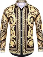 pacinoble мужская модная рубашка с длинным рукавом и роскошным дизайном с принтом логотип