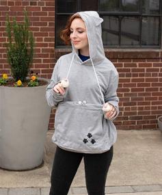 img 1 attached to Hoodies Kangaroo Pullover Printing Sweatshirt Cats : Apparel