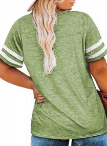 img 1 attached to Plus Size Summer Tops: Asvivid Women'S Short Sleeve Crew Neck Casual Tee Shirt