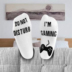img 1 attached to Novelty Funny Gaming Socks Gifts For Men, Women, Teenagers, Grandpa, Husband - Birthday Gift