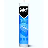 🐠 selsil clear aquarium silicone sealant - high elasticity, fish-safe, solvent-free silicone polymer, ozone-resistant for freshwater and saltwater, transparent 10.14 fl oz, 1 pack logo