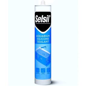 img 4 attached to 🐠 SELSIL Clear Aquarium Silicone Sealant - High Elasticity, Fish-Safe, Solvent-Free Silicone Polymer, Ozone-Resistant for Freshwater and Saltwater, Transparent 10.14 Fl oz, 1 Pack